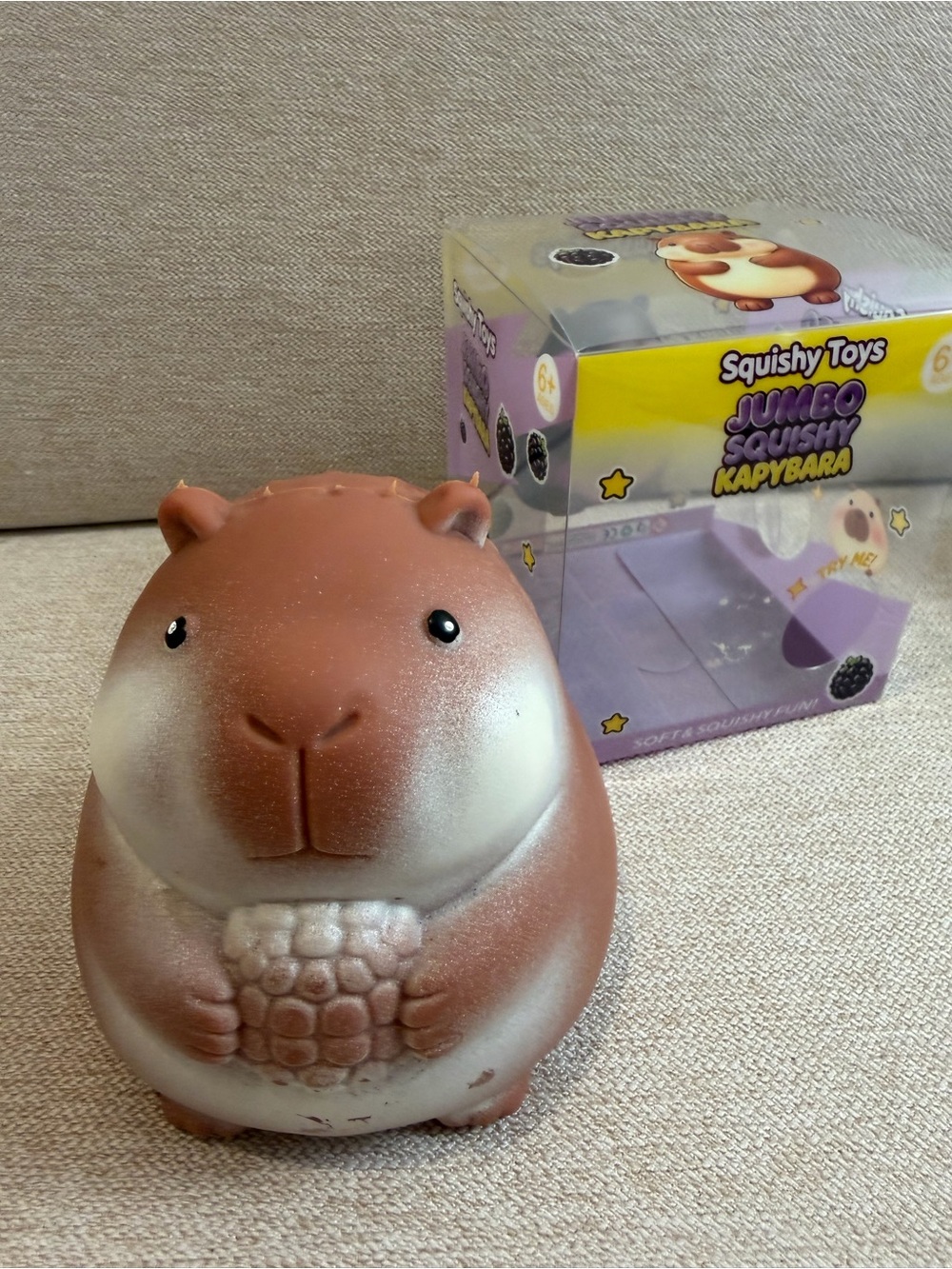 Jumbo Capybara Plush Squishy - Brown
